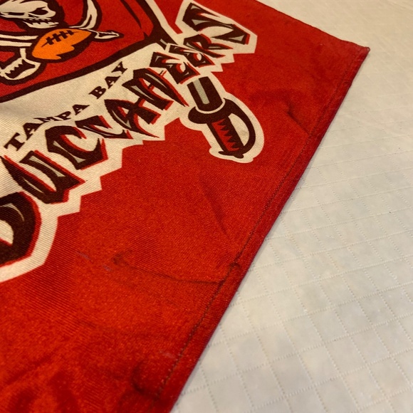 Tampa Bay Buccaneers Flag Logo NFL Fabric Car Mount Flag Red/White - Picture 13 of 16